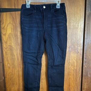 American Eagle Outfitters Men's Deep Blue Skinny Jeans